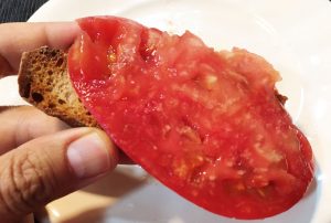 tosta con tomate
