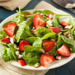 Organic Healthy Strawberry Balsamic Salad
