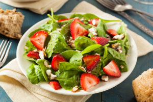 Organic Healthy Strawberry Balsamic Salad