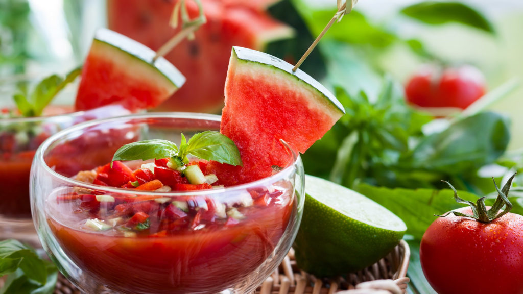 Watermelon Tomato Gazpacho