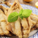 spanish boquerones fritos, battered and fried anchovies typical in Spain