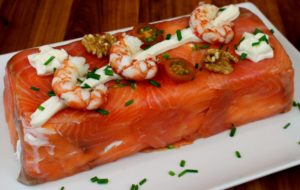 Pastel frio de salmon