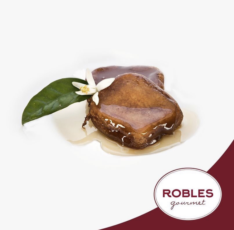 Postre de torrija de Casa Robles